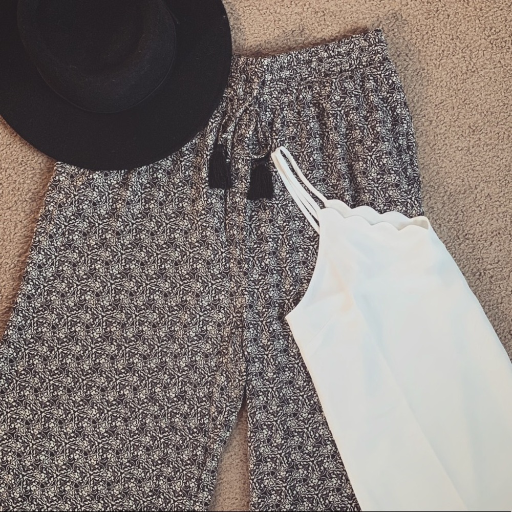 *never worn* Knox Rose wide-leg viscose pants M